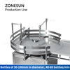 ZONESUN ZS-FMYG1 Servo Motor Auger Powder Filling Capping Production Line
