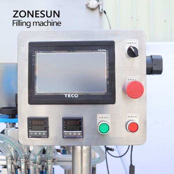 ZONESUN ZS-YTCT4P Automatic Constant Temperature Paste Piston Filling Machine