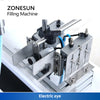 ZONESUN ZS-DTGT900U Automatic Rotor Pump Paste Filling Machine With Mixer Hopper