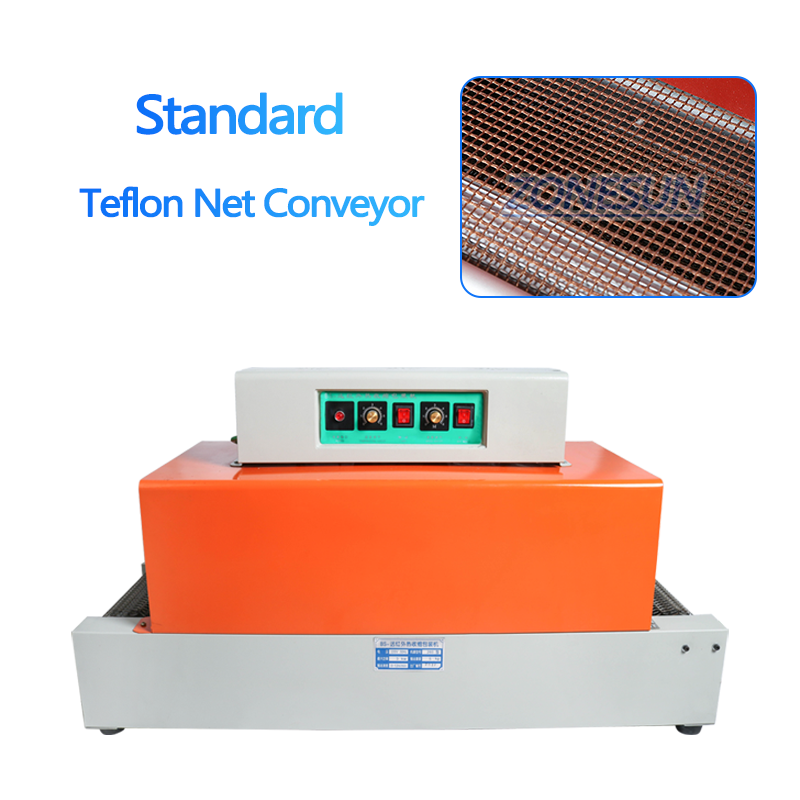 ZONESUN ZS-BS260 Automatic Plastic Film Shrinking Machine - Standard / Teflon mesh conveyor / 220V
