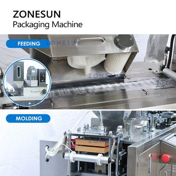 ZONESUN ZS-DPPA Automatic Liquid / Paste / Irregular Material Filling Blister Sealing Machine