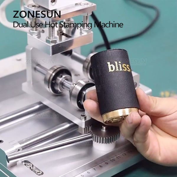ZONESUN ZS-90GT Round & Flat Dual Use Hot Stamping Machine