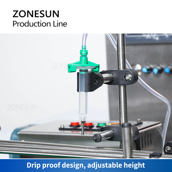 ZONESUN ZS-FAL90S Small Automatic Peristaltic/Magnetic Pump Liquid Filling Capping Machine
