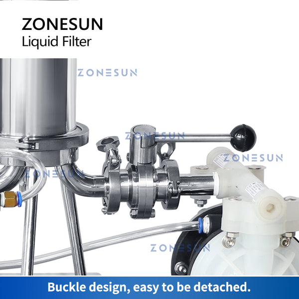 ZONESUN ZS-PF2 Pneumatic Explosion-proof Diaphragm Pump Alcohol Perfume Liquid Filter