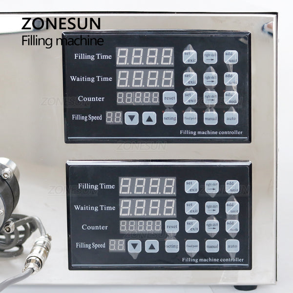 ZONESUN ZS-YG2 2 Nozzles Magnetic Pump Liquid Filling Machine