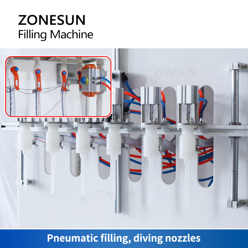 ZONESUN ZS-YTCR6 Pneumatic Corrosive Liquid Filling Machine