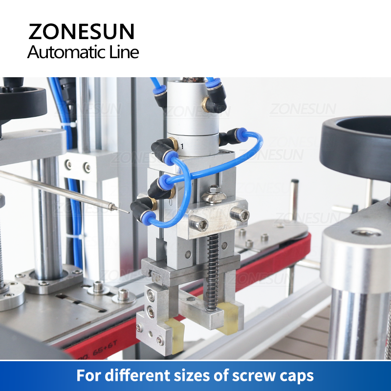 ZONESUN ZS-FAL180X8 4 Heads Piston Pump Liquid Filling Capping Square Bottle Double Sizes Labeling Machine
