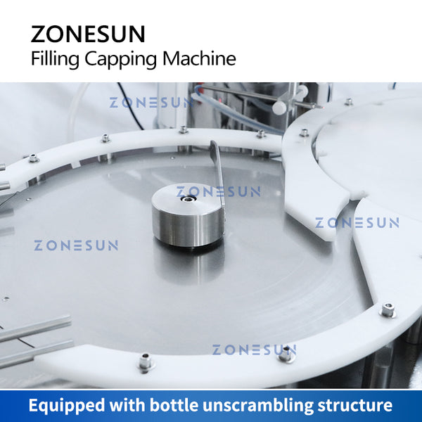 ZONESUN ZS-AFC7 Single Nozzle Magnetic Pump Liquid Filling and Capping Machine