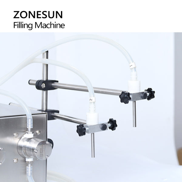 ZONESUN ZS-MPZ2 Semi-automatic 2 Nozzles Magnetic Pump Liquid Filling Machine