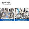 ZONESUN ZS-GB200 Máquina de sellado, llenado, alimentación y pesaje de gránulos 