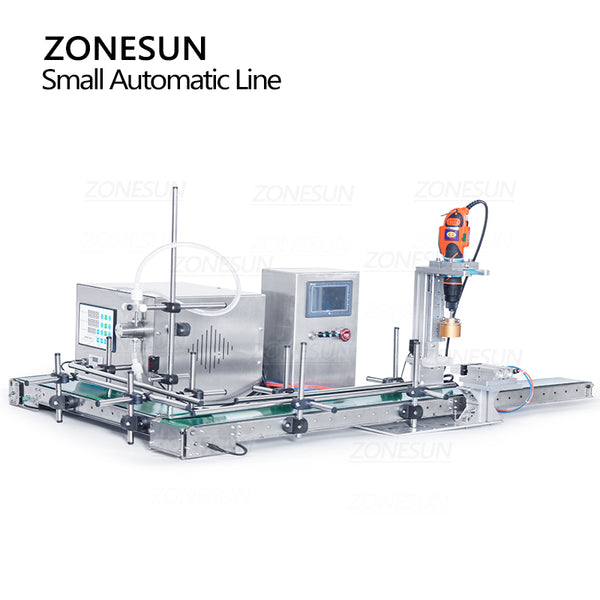 ZONESUN ZS-MPXG1 Small Automatic Magnetic Pump Liquid Filling and Capping Machine