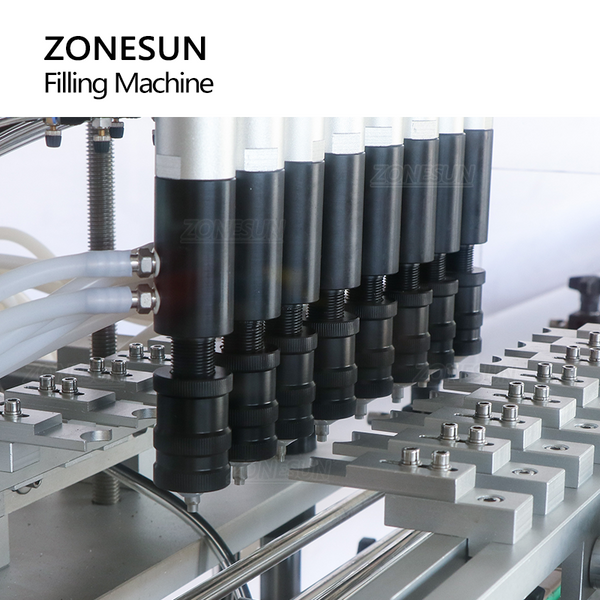 ZONESUN ZS-YTZL8A Automatic 8 Nozzles Vacuum Liquid Filling Machine Gravity Bottle Filler