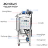 ZONESUN ZS-VM500 Vacuum Heating Mixing Machine
