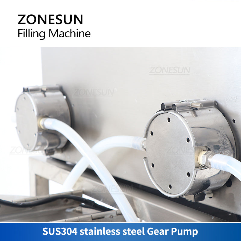 ZONESUN ZS-GTCD2A Heat Resistant Gear Pump Wax Liquid Filling Machine