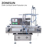 ZONESUN Small Automatic Pneumatic Filling Capping And Flat Labeling  Production Line