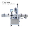 ZONESUN ZS-FAL180P2 Máquina de rotulagem de garrafas redondas e tampadoras de líquido