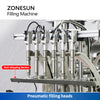 ZONESUN ZS-YT6T-6V Automatic Piston Pump Liquid Filling Machine With MIxing Tank