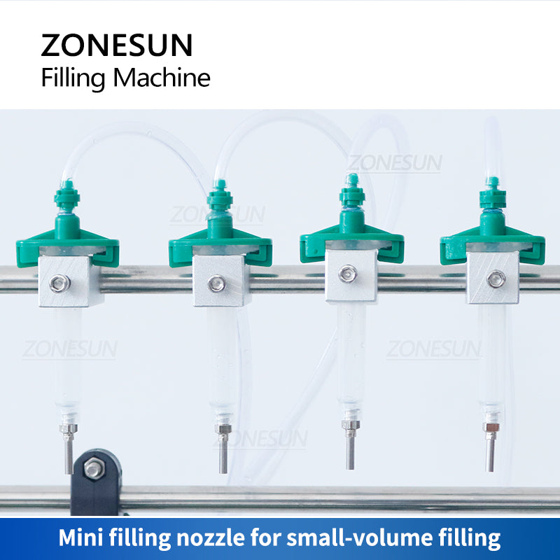 ZONESUN ZS-DTPP100C4 Small Automatic 4 Nozzles Peristaltic Pump Liquid Filling Machine