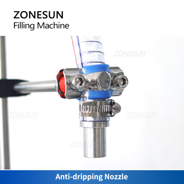 ZONESUN ZS-G25A2 High Flow Rate 2 Nozzles Magnetic Pump Corrosive Liquid Filling Machine
