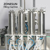 ZONESUN ZS-DTZL500 Desktop Automatic Vacuum Perfume Liquid Filling Machine Gravity Bottle Filler