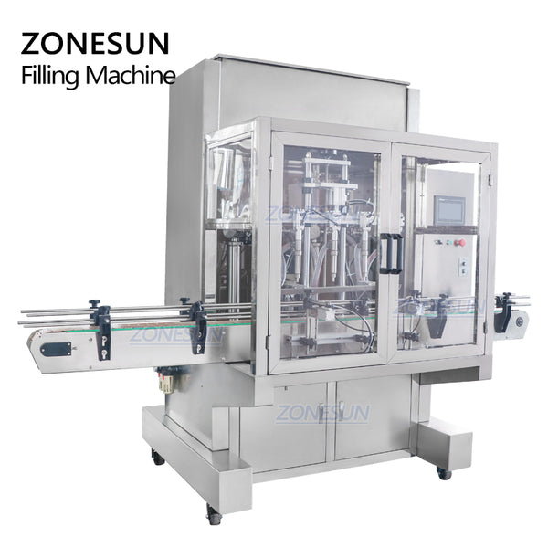 ZONESUN ZS-SV4G 4 Nozzles Automatic Servo Paste Filling Machine