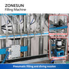 ZONESUN ZS-YT6T-6PX 6 Nozzles Servo Motor Paste Filling Machine With Feeding Pump