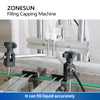 ZONESUN ZS-AFC9 Automatic Magnetic Pump Liquid Filling Perfume Bottle Capping Machine With Cap Feeder