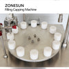 ZONESUN ZS-AFC1CP Máquina rotativa de llenado y tapado de líquidos con bomba de cerámica 