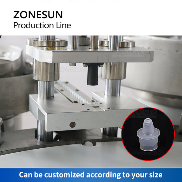 ZONESUN ZS-FAL180A10 Single Nozzle Peristaltic Pump Liquid Filling Cap Feeding Screwing Round Bottle Labeling Production Line