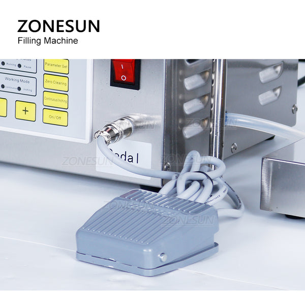 ZONESUN ZS-DP641W 30-6000ml Semi Automatic Diaphragm Pump Liquid Weighing Filling Machine