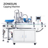 ZONESUN ZS-AFC8 Rotate Spray Head Round Bottle Capping Machine with Cap Feeder