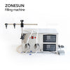ZONESUN ZS-YG2 2 Nozzles Magnetic Pump Liquid Filling Machine