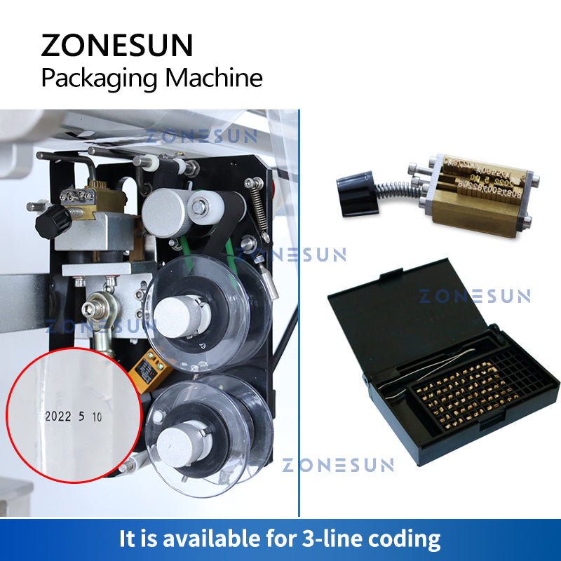 ZONESUN ZS-S100 Automatic Paste Filling Sealing Machine With Date Printer