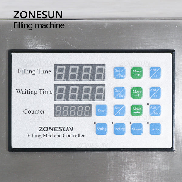 ZONESUN ZS-DPYT12P Semi-automatic 12 Nozzles Diaphragm Pump Liquid Filling Machine