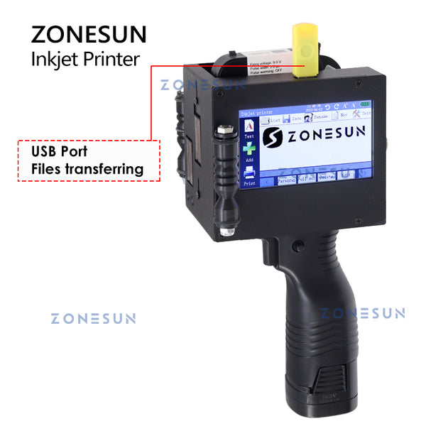 ZONESUN ZS-HIP508 Handheld Multilingual Inkjet Printing Machine
