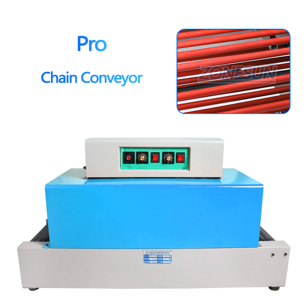 ZONESUN ZS-BS260 Automatic Plastic Film Shrinking Machine - Pro / Chain conveyor / 110V - Pro / Chain conveyor / 220V