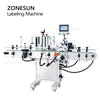 ZONESUN ZS-TB260S Automatic Round Bottle Double Side Labeling Machine