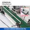 ZONESUN ZS-DTMP1D Single Diving Nozzle Magnetic Pump Liquid Filling Machine With Conveyor