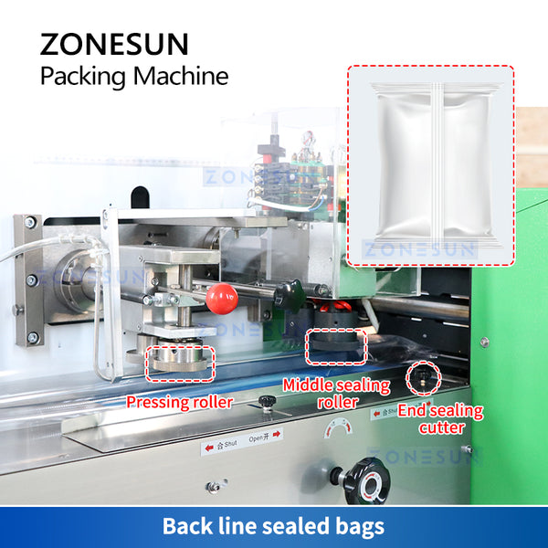 ZONESUN ZS-ZB350X Horizontal Flow Wrapping Machine