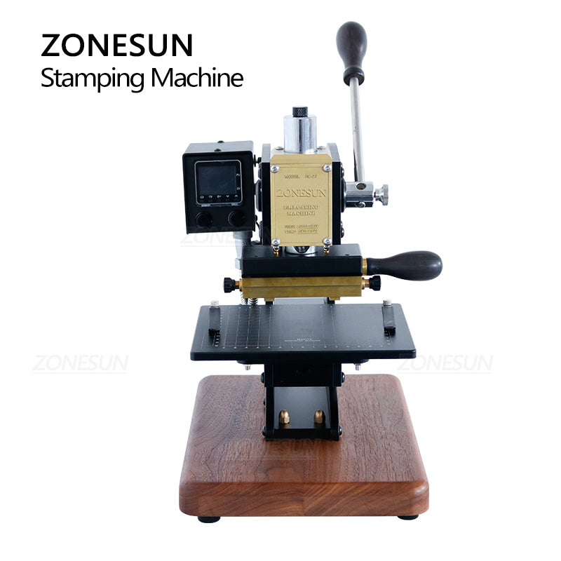 ZONESUN Manual Hot Stamping Machine With Positioning Slider