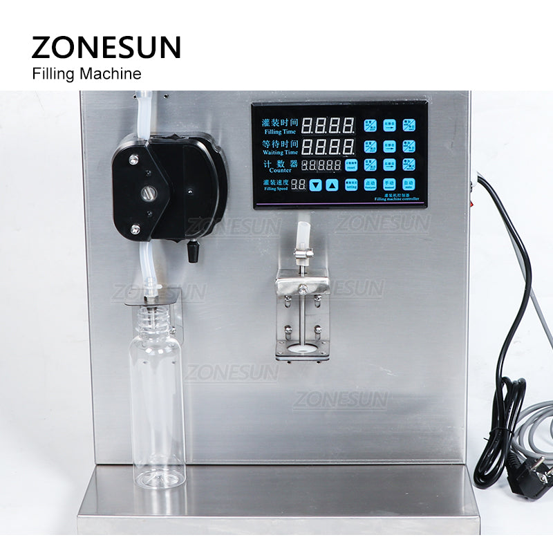 ZONESUN ZS-NP1 3-200ml Semi Automatic Peristaltic Pump Nail Liquid  Filling Machine