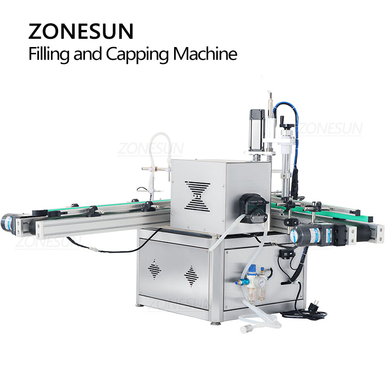 ZONESUN ZS-AFC1T Automatic Rotary Liquid Peristaltic Pump Filling and Capping Machine