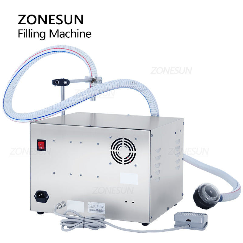 ZONESUN ZS-G25A Semi-automatic High Flow Rate Magnetic Pump Corrosive  Liquid Filling Machine