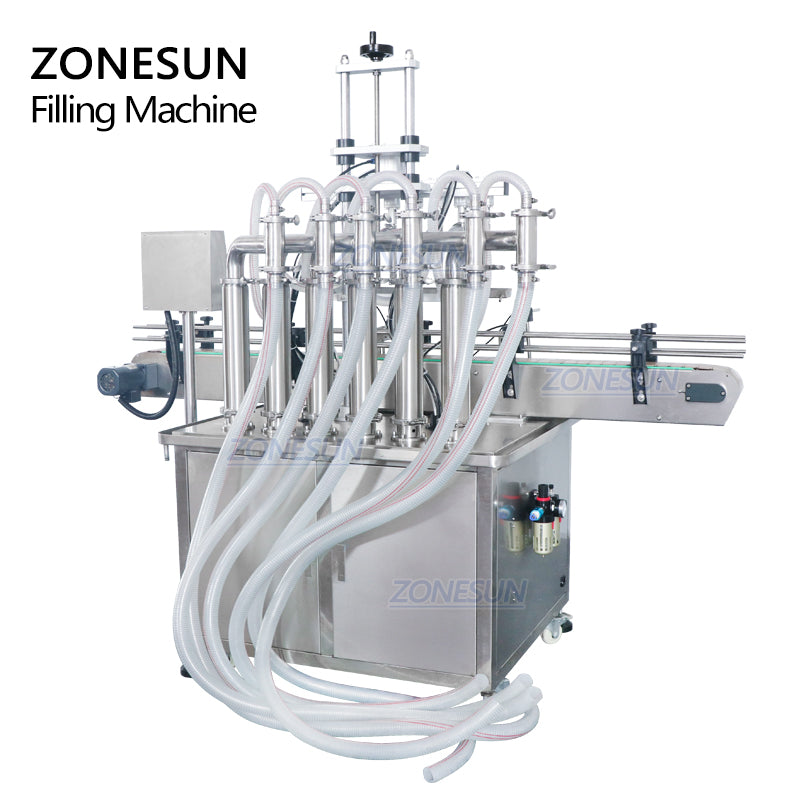 ZONESUN ZS-YT6T-6Y Automatic Pneumatic Liquid Piston Filling Machine