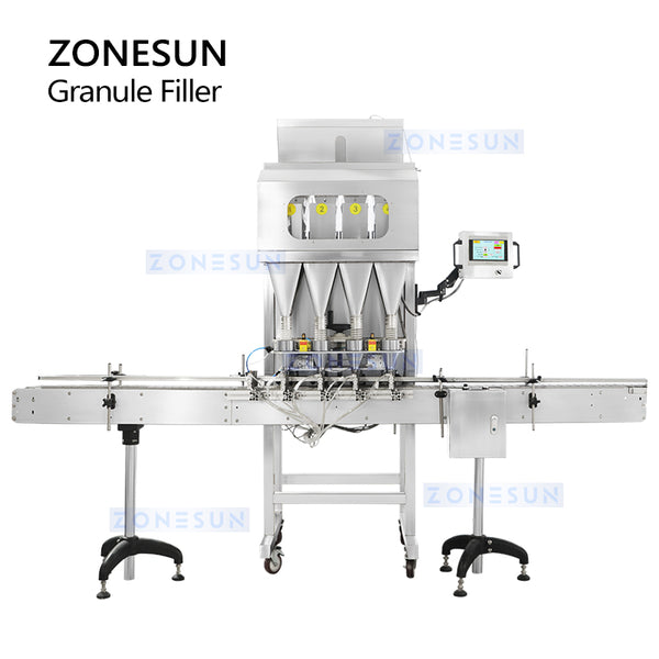 ZONESUN ZS-GW4 Automatic 4 Heads Granule Weighing Filling Machine