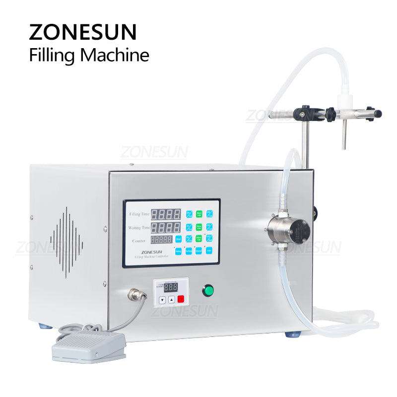 ZONESUN ZS-YTMP1S Single Nozzle Magnetic Pump Liquid Filling Machine