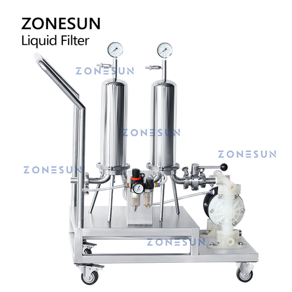ZONESUN ZS-PF2 Pneumatic Explosion-proof Diaphragm Pump Alcohol Perfume Liquid Filter