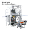 ZONESUN ZS-GW10 Automatic Granule Feeding Weighing Filling Sealing Machine With Metal Detector