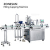 ZONESUN ZS-AFC9 Automatic Magnetic Pump Liquid Filling Perfume Bottle Capping Machine With Cap Feeder