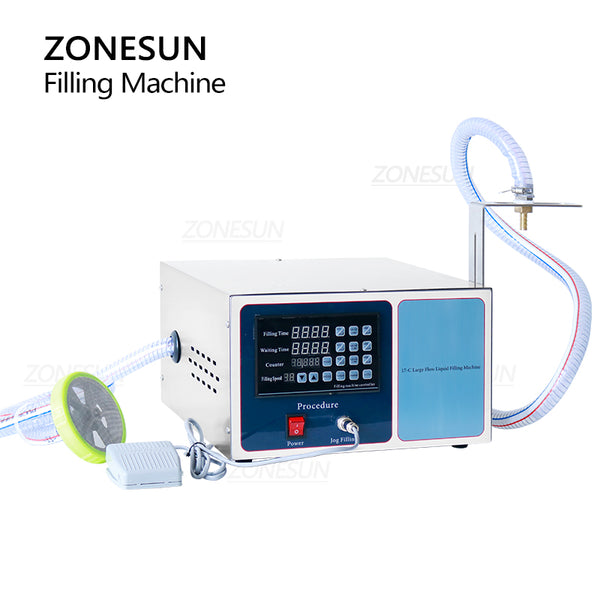 ZONESUN ZS-GFK17C Semi-automatic Diaphragm Pump Liquid Filling Machine